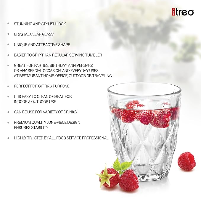 Milton Shimmer Water Glass 6pcs set 285ML