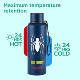 Milton Marvel Spider Man Artedge Water Bottle Dark Blue 1000ML