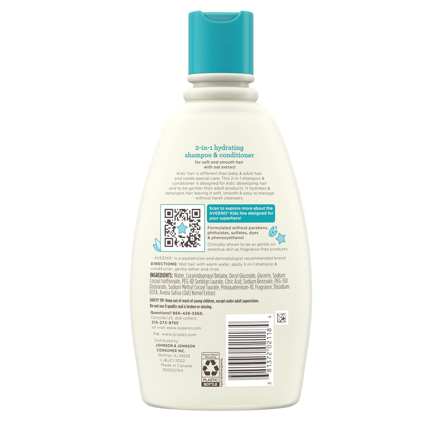 Aveeno Baby Kids 2-In-1 Hydrating Shampoo & Conditioner - 354ML