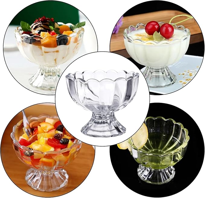 Milton Floral Ice Cream Bowl 6pcs set 150ML