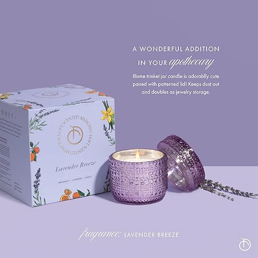 Doft Trinket Jar Candle | Purple | Lavender Breeze