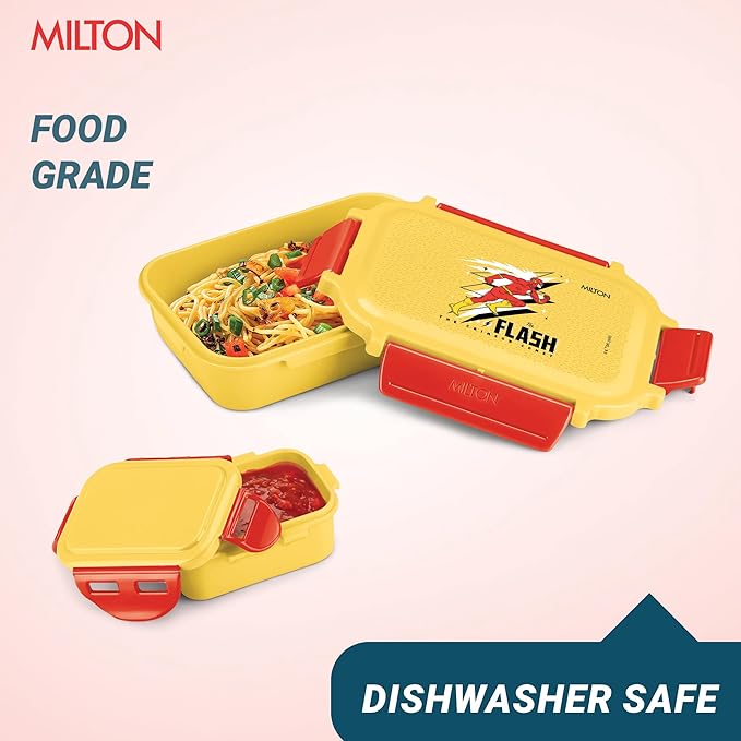 Milton Sherry Plastic Tiffin Yellow 520ML