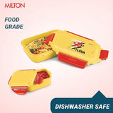 Milton Sherry Plastic Tiffin Yellow 520ML