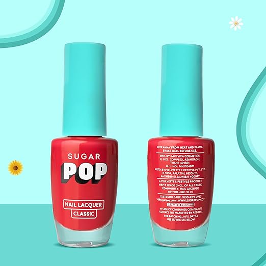 Sugar Nail Lacquer Classic Red Alert