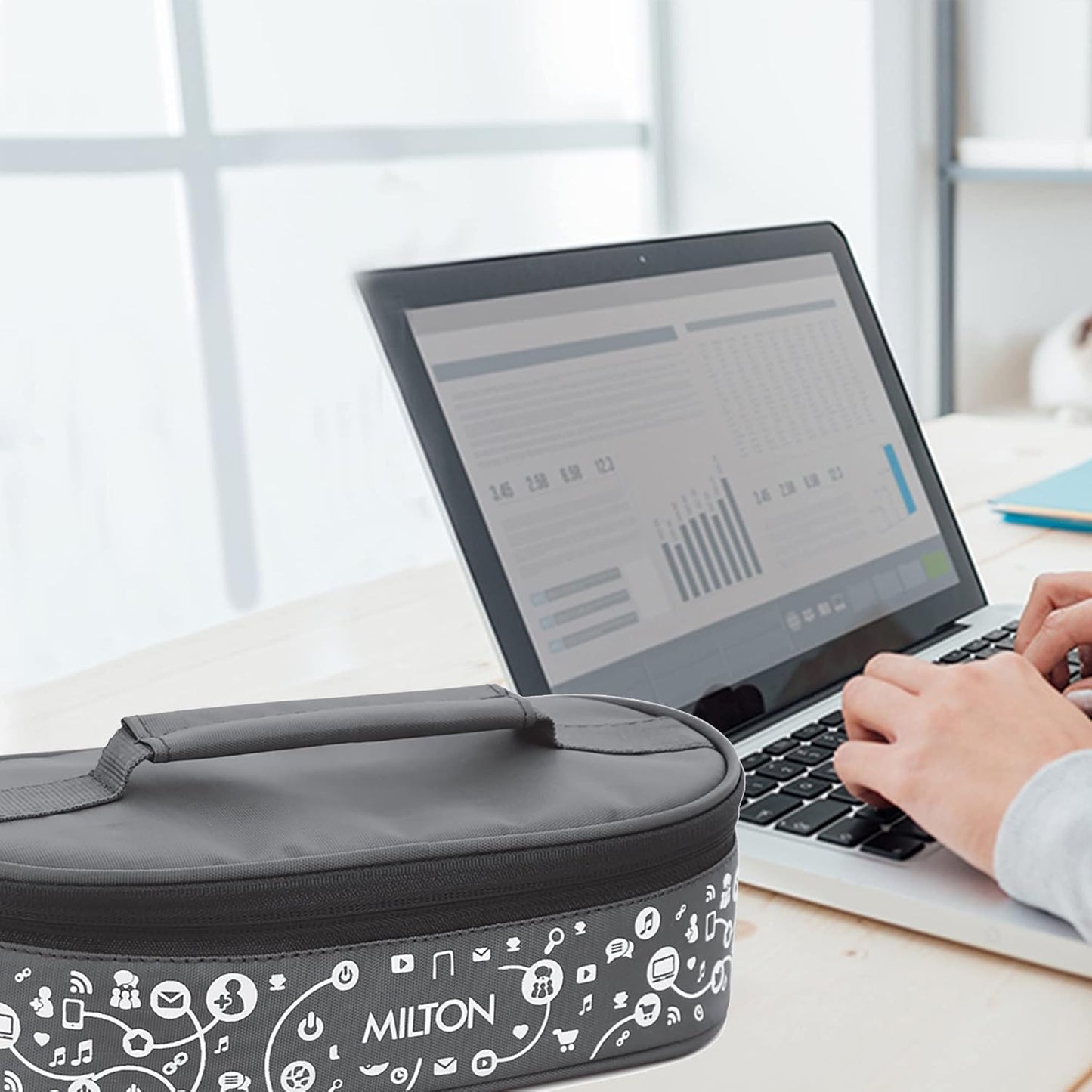 Milton Lifestyle Lunch Tiffin Box Grey