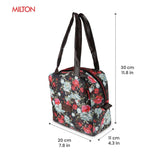 Milton Floral Lunch Bag Black