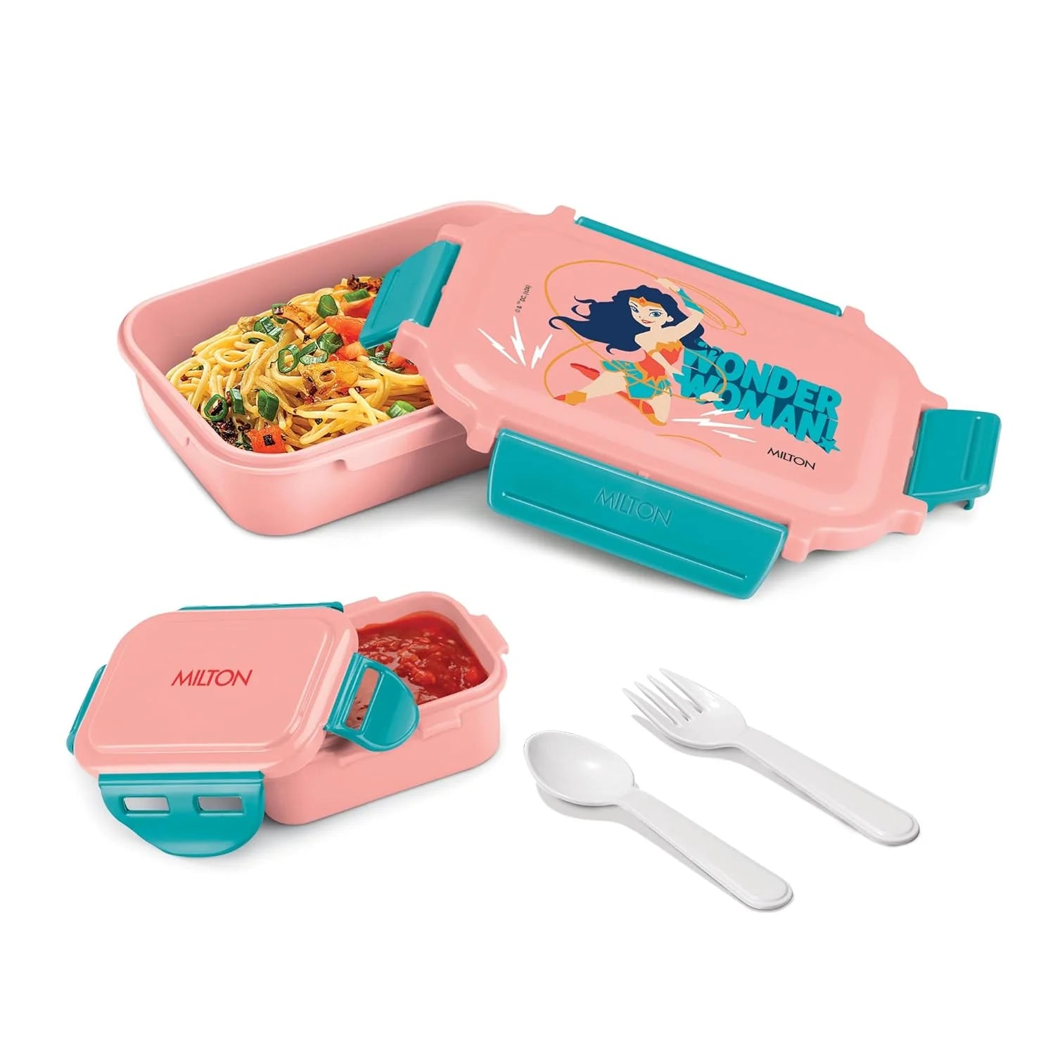 Milton Sherry Plastic Tiffin Pink 520ML