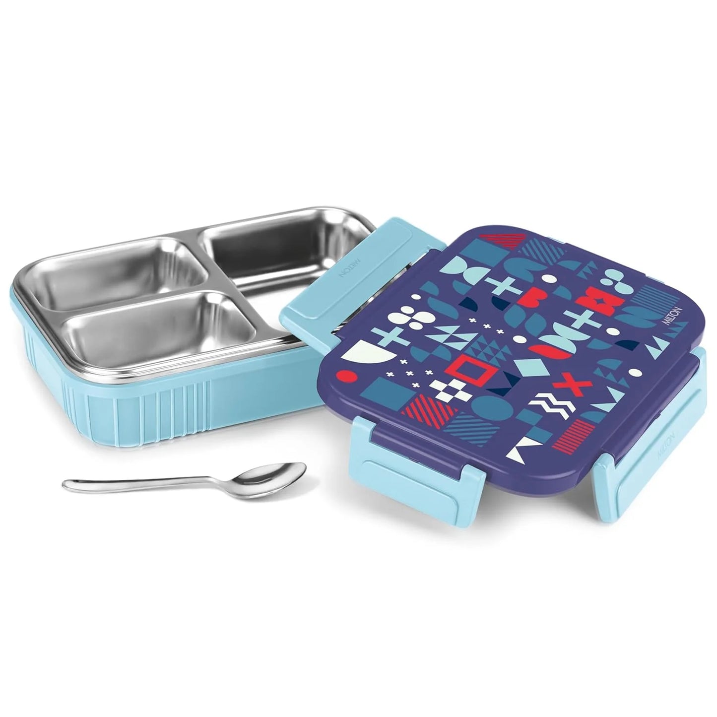 Milton Fun Feast Lunch Box 3 Compartments Dark Blue