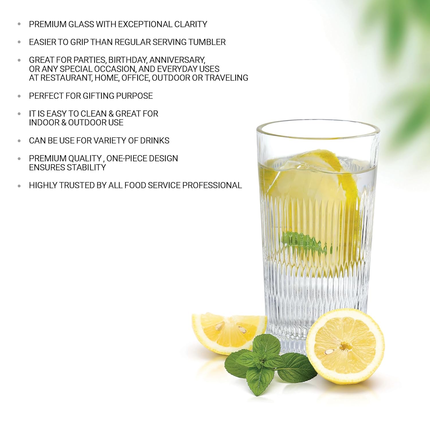 Milton Elix Tumbler 6pcs set Water - 290ML