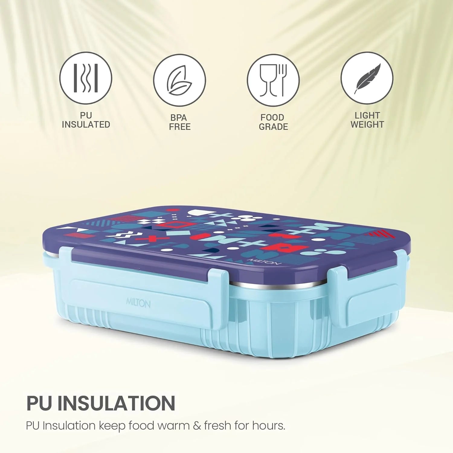 Milton Fun Feast Lunch Box 3 Compartments Dark Blue