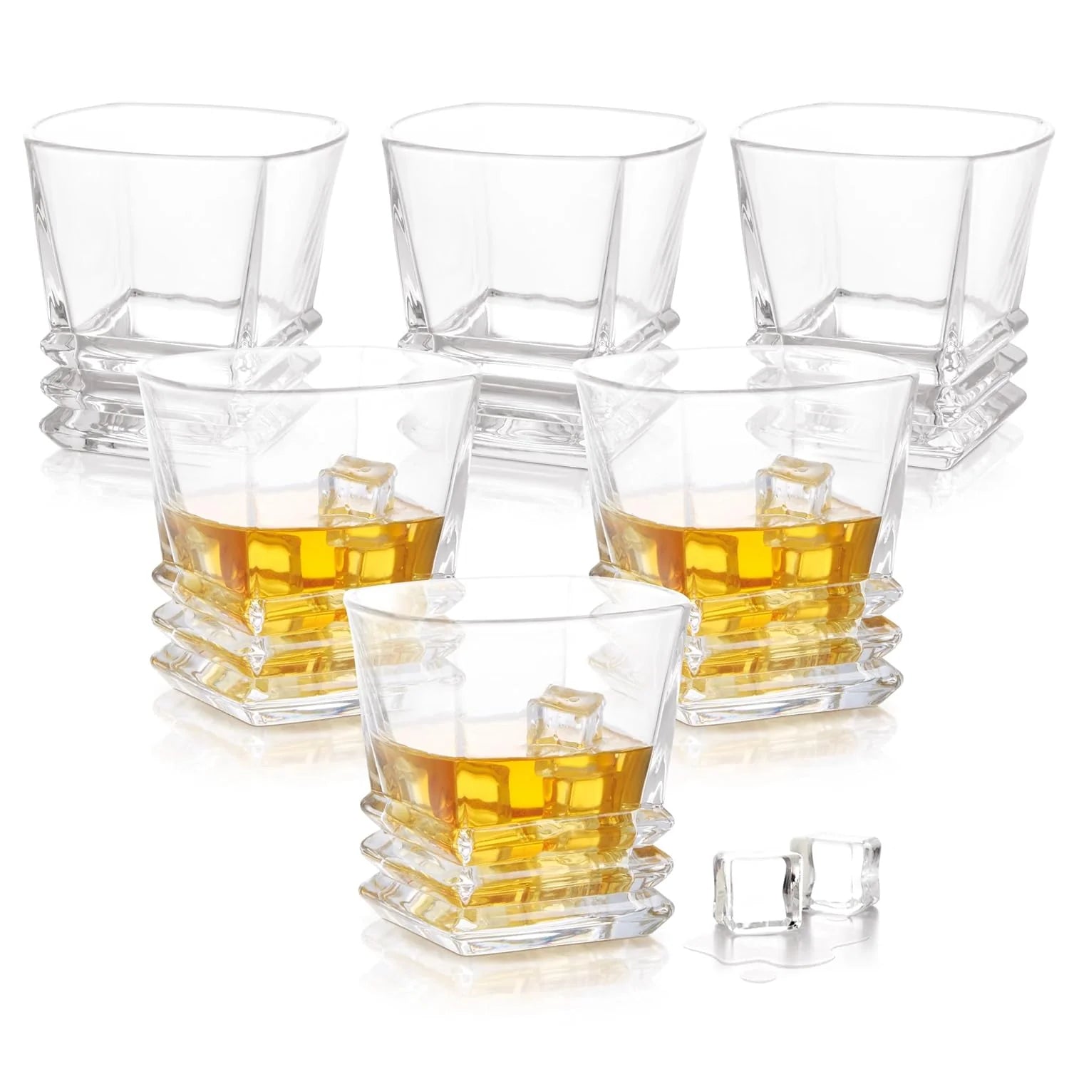 Milton Quadra Glass Tumbler 6pcs set 290ML