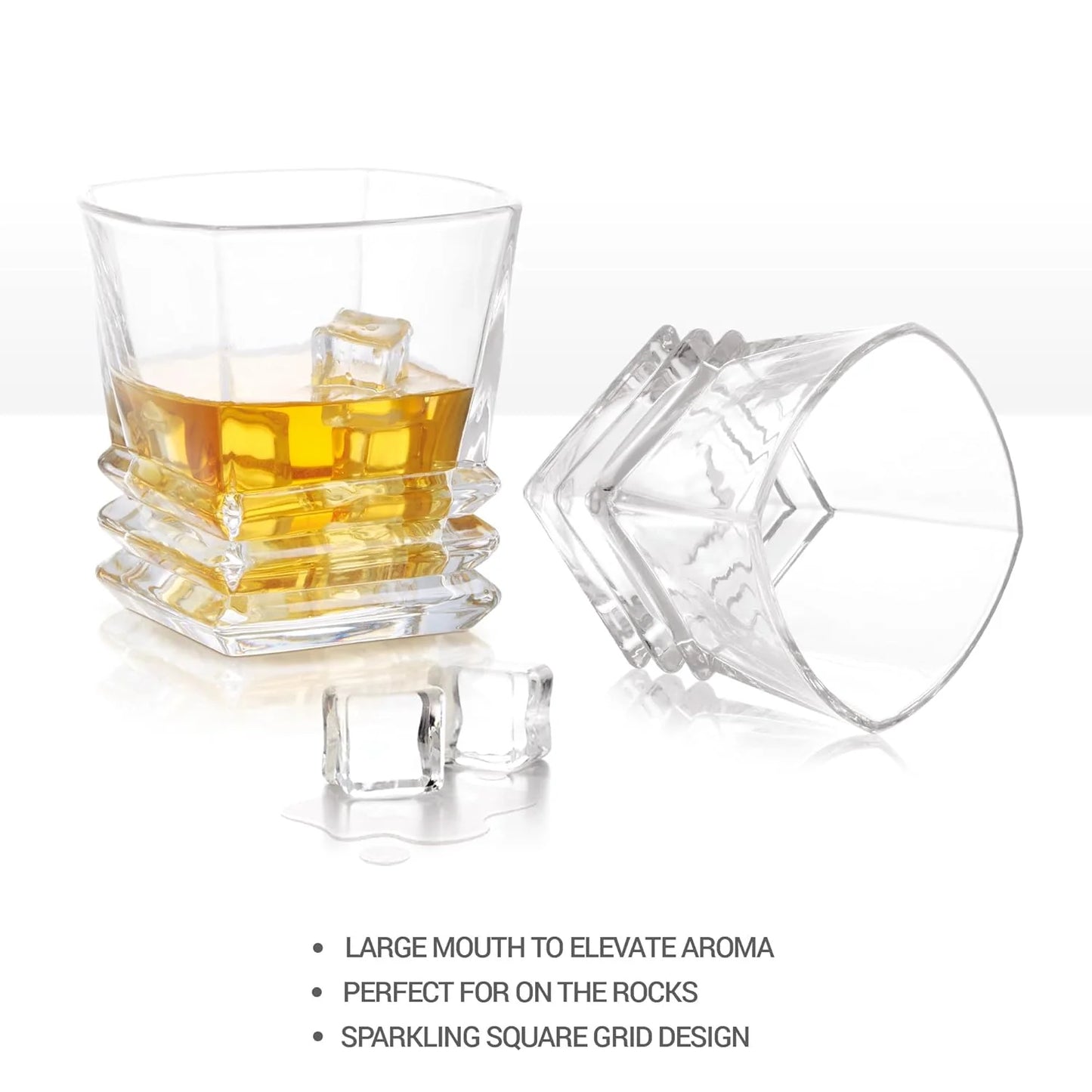 Milton Quadra Glass Tumbler 6pcs set 290ML