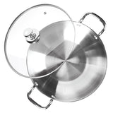 Milton Stainless Steel Kadhai with Glass Lid
