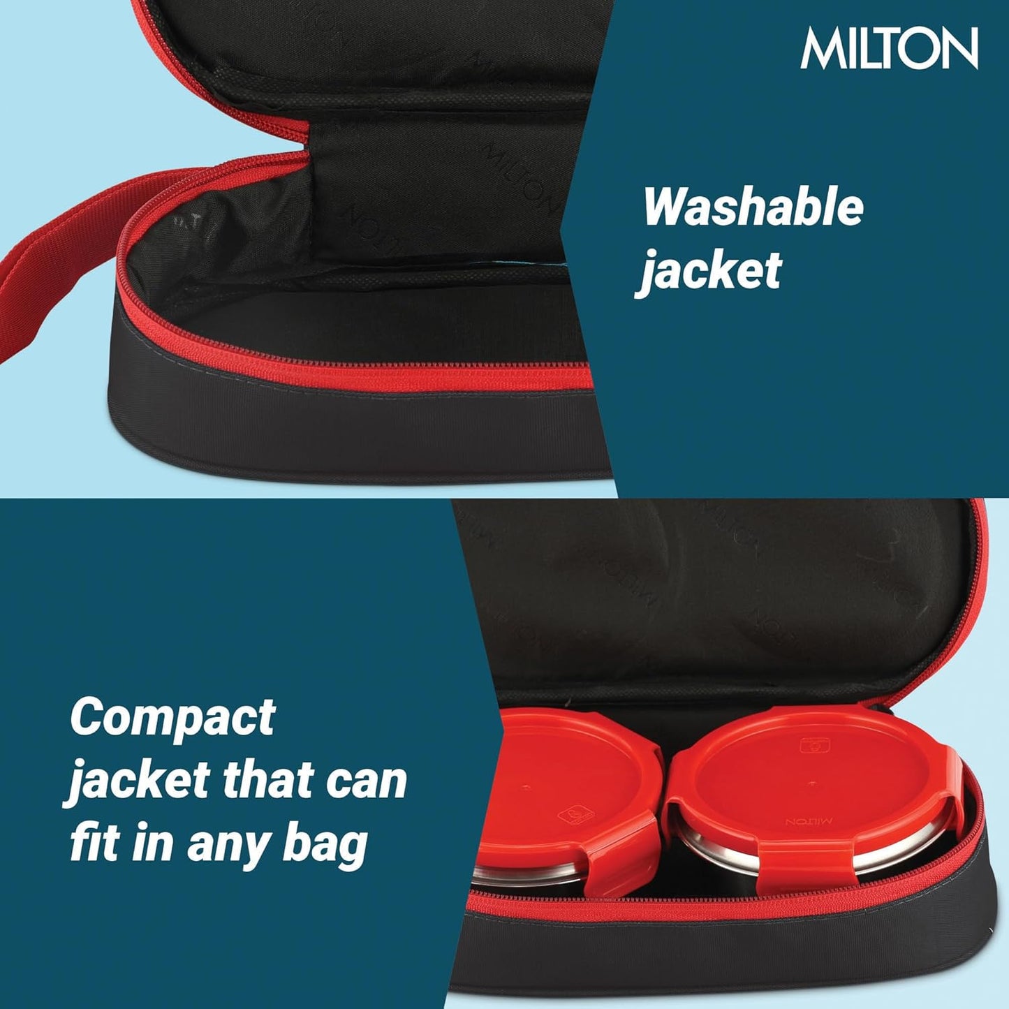 Milton Marvel Power Bite Kids Tiffin Black