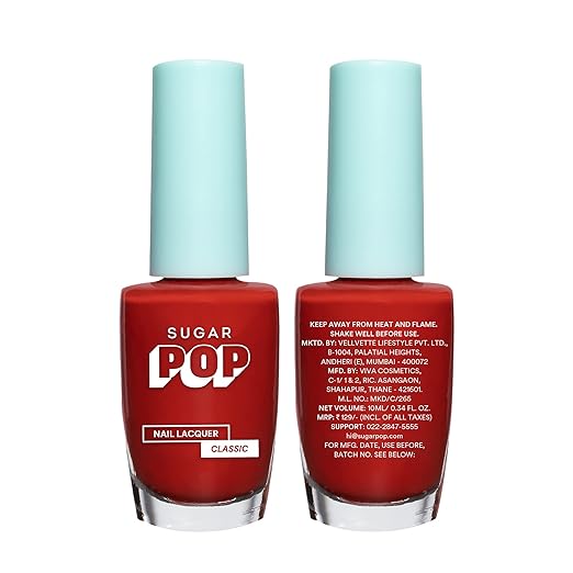 Sugar Nail Lacquer Classic Red Rum
