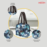 Milton Floral Lunch Bag Navy Blue