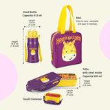 Milton Kidz Combo Tiffin Box Purple