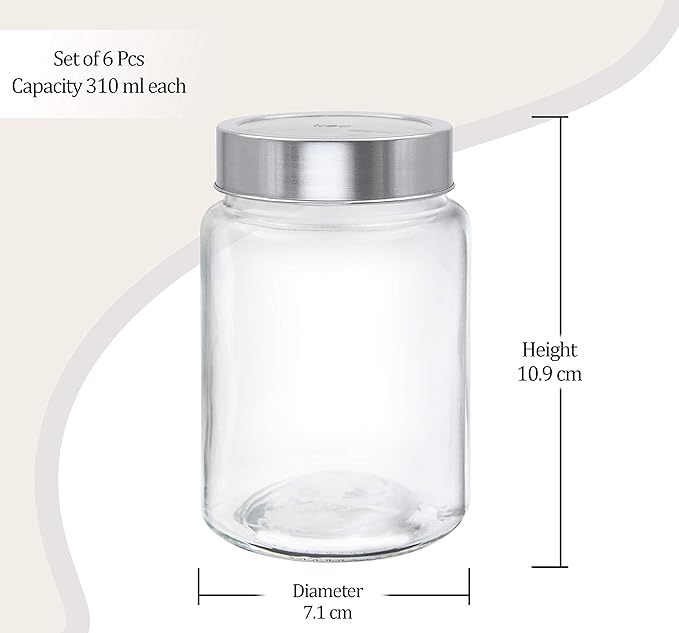 Milton Radius Jar 6pcs set 310ML