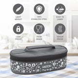 Milton Lifestyle Lunch Tiffin Box Grey