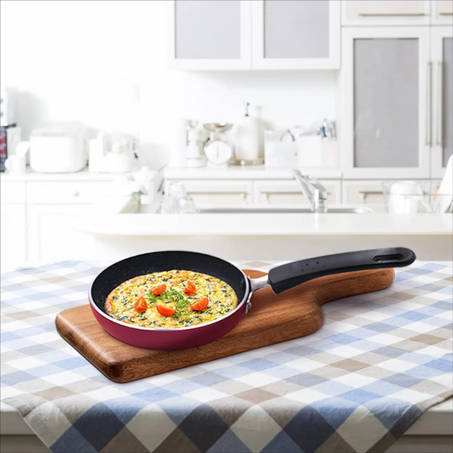 Milton Granito Non Induction Fry Pan Burgundy
