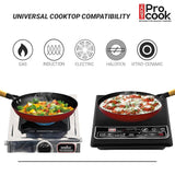 Milton Cast Iron Fry Pan with Enamel Coating Red 26cm