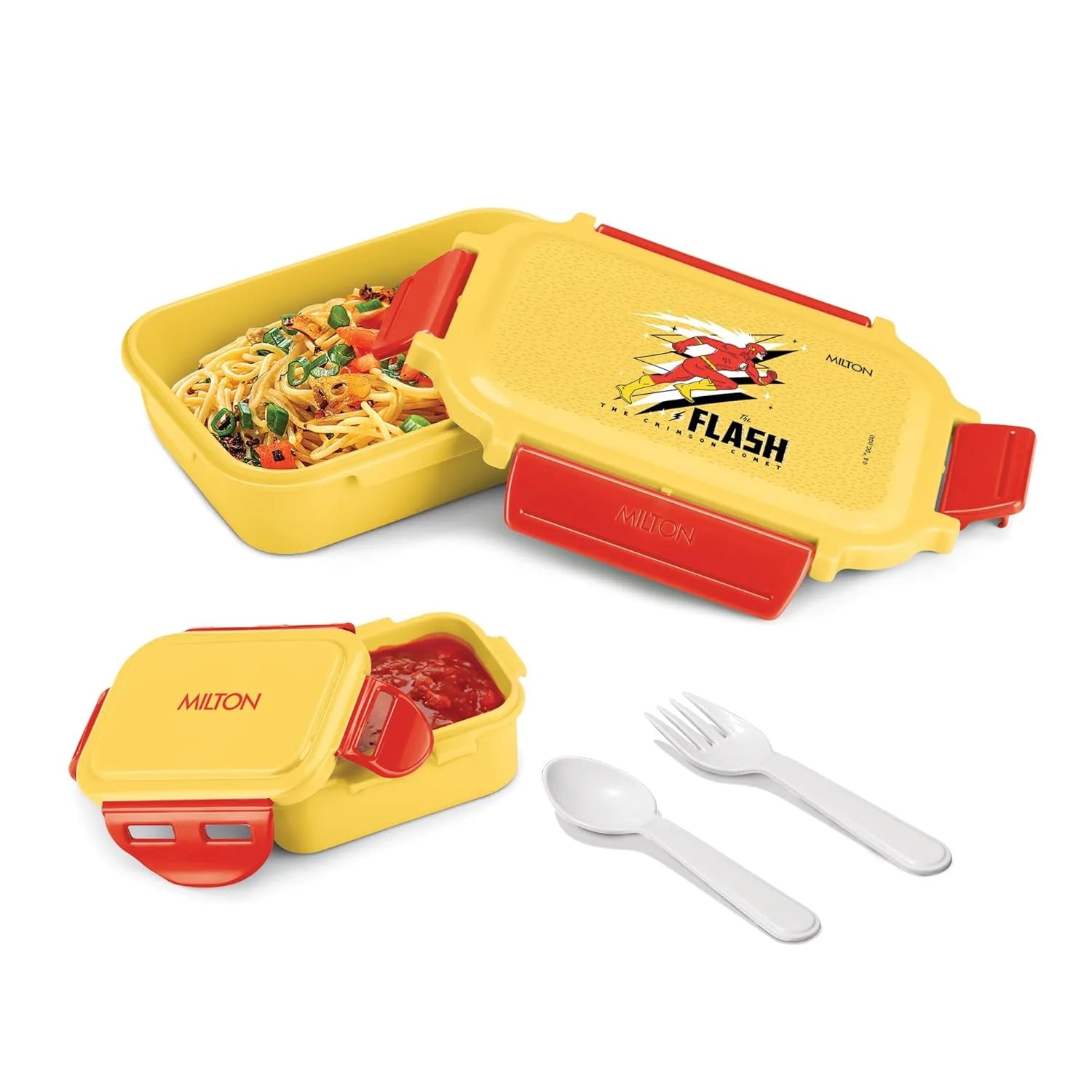 Milton Sherry Plastic Tiffin Yellow 520ML