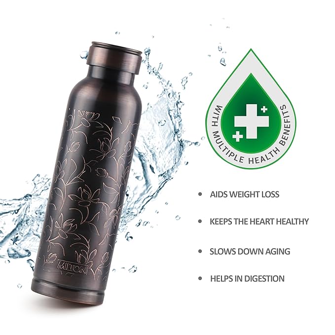 Milton Copper Swasth Design Bottle Black Lotus 940ML