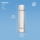 Milton Plain Lid Thermosteel Bottle Silver