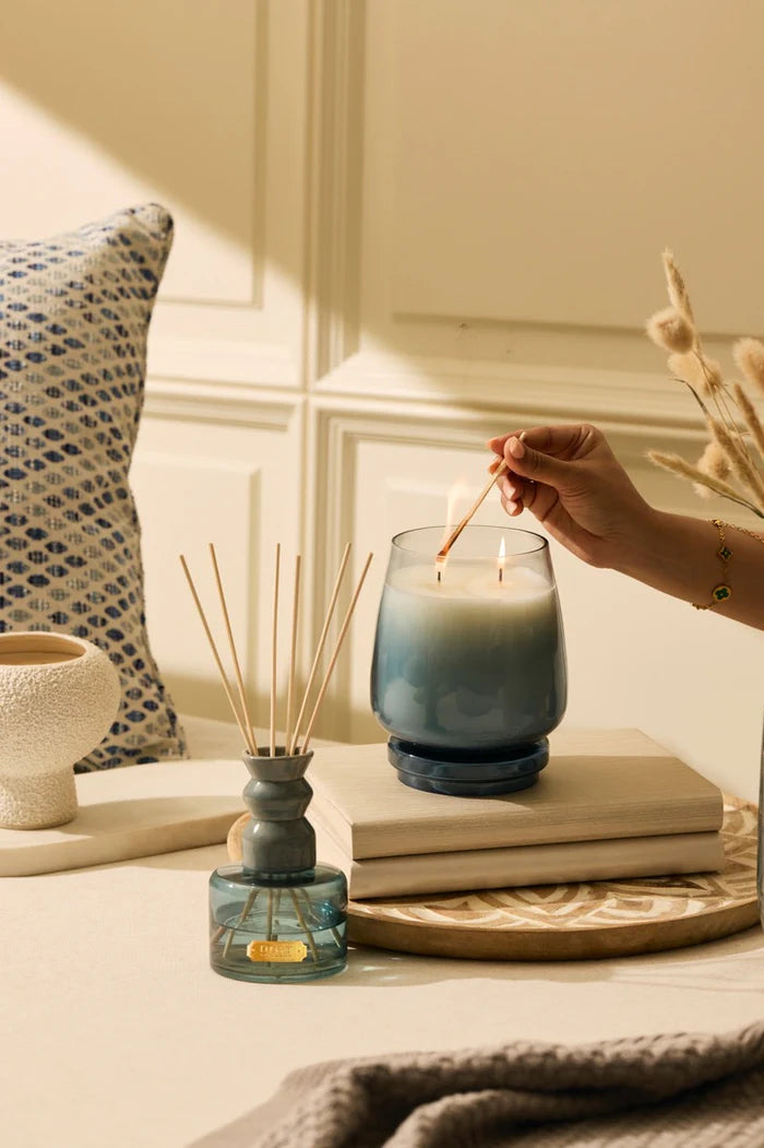 Doft Cosmic Set - Candle (M) & Diffuser | Blue | Balmy Bergamot