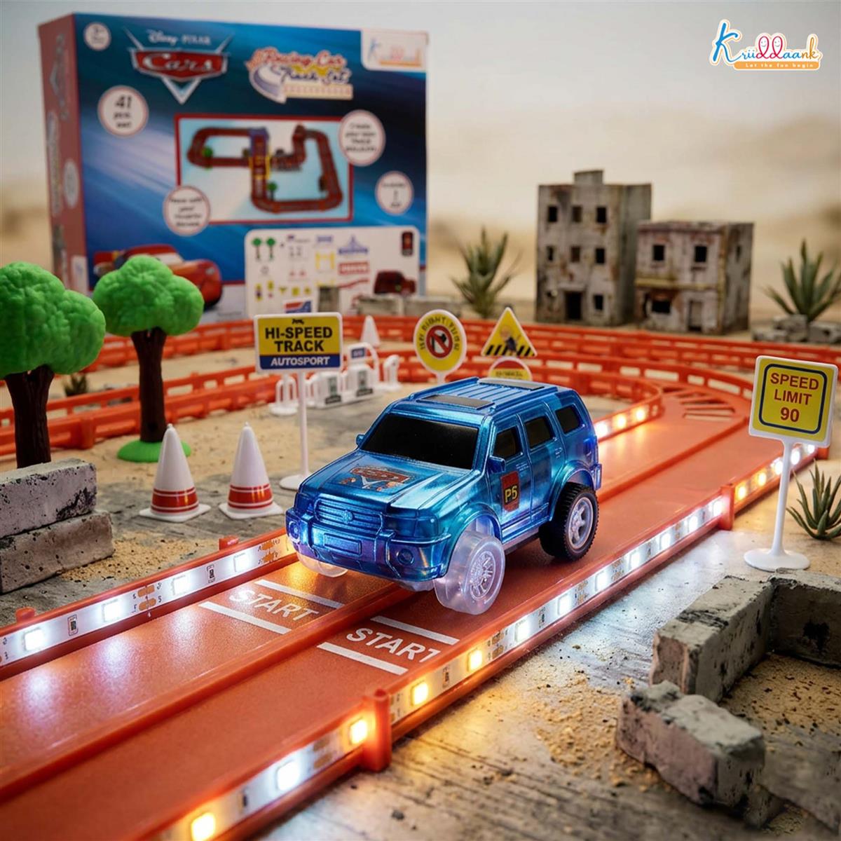 Kriiddaank Disney Theme Cars Mini Track Set