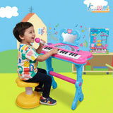 Kriiddaank Hasbro Peppa Pig Little Pianist Keyboard with Microphone & Stool