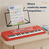 Kriiddaank Hasbro Peppa Pig 61-Key Digital Keyboard Piano for Kids