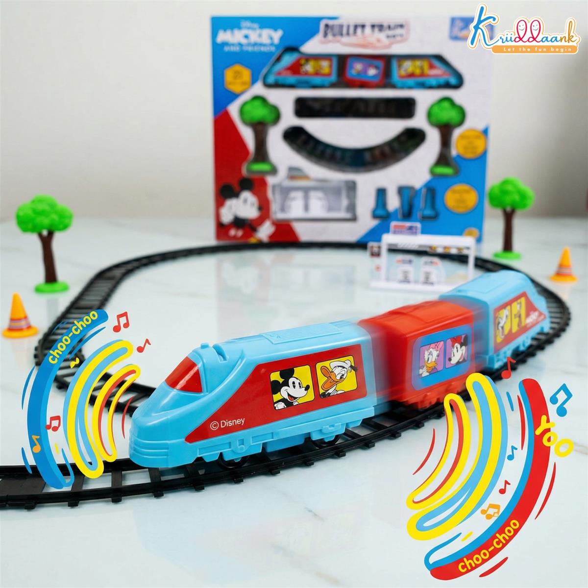 Kriiddaank Mickey Mouse Big Bullet Train Set for Kids