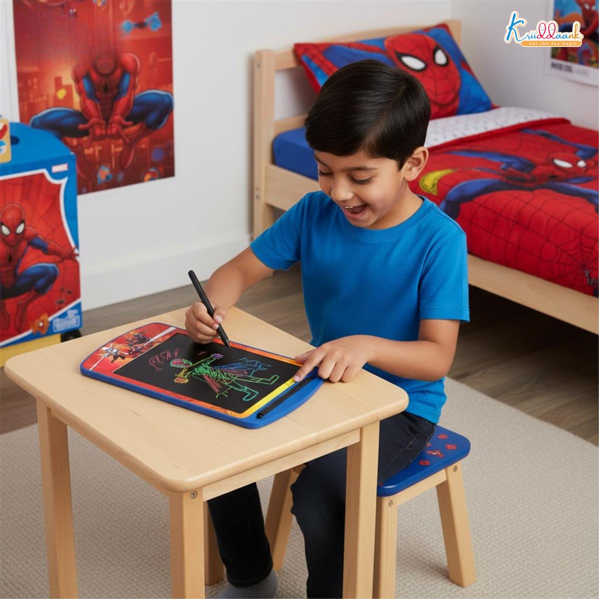 Kriiddaank 10.5 Inch Spiderman LCD Writing Tablet
