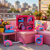 Kriiddaank Mattel Barbie Theme Household 4pc Role Play Set