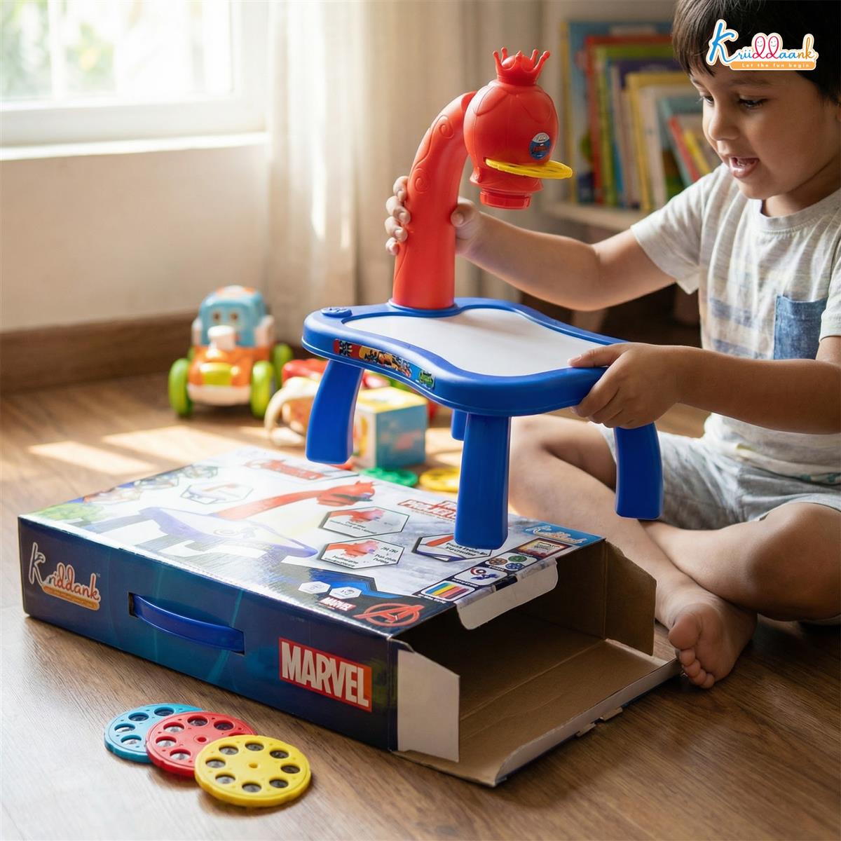Kriiddaank Avengers Tracing Projector Drawing Set for Kids