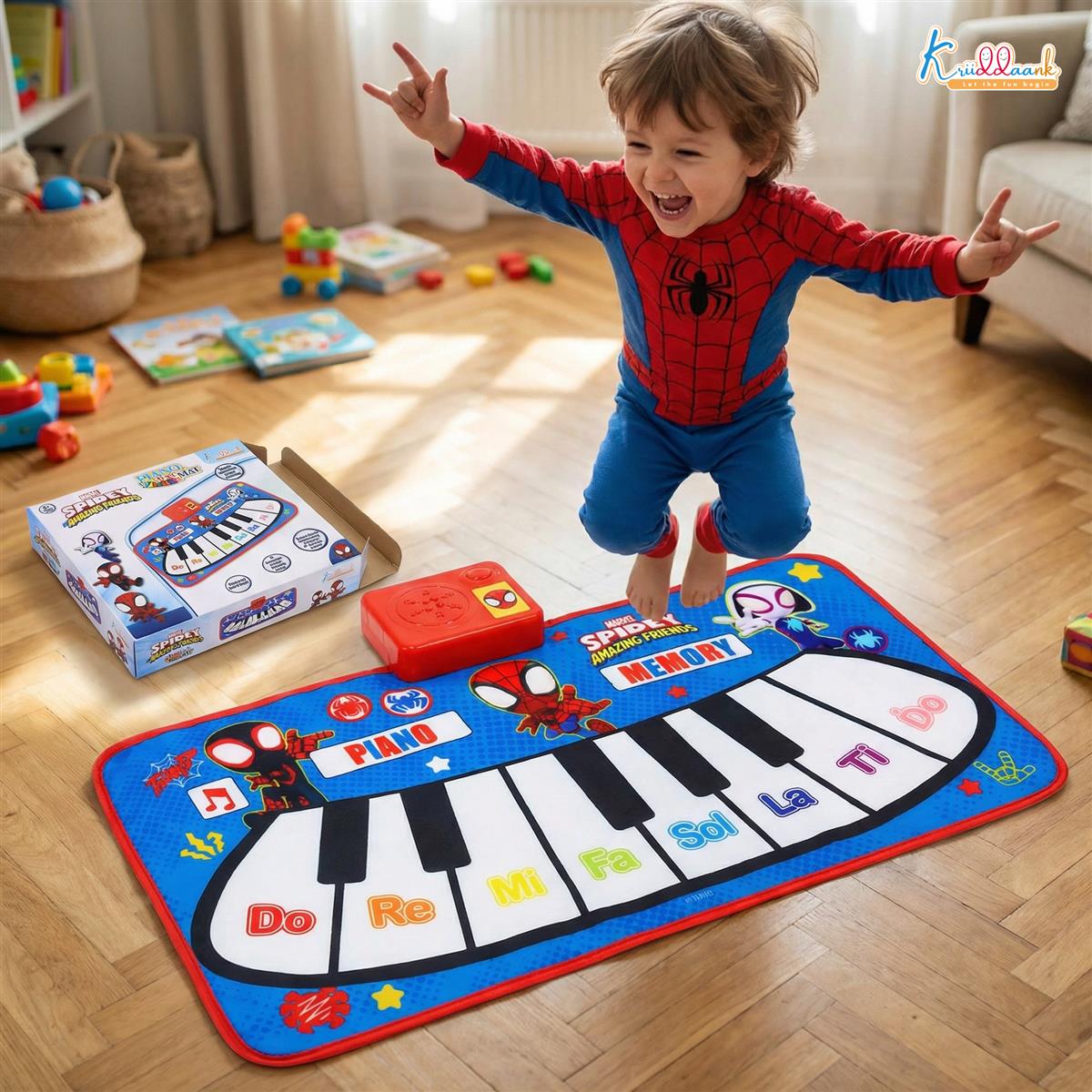 Kriiddaank Spiderman Piano Music Play Mat for Kids