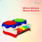 Kriiddaank Marvel Avengers 2-in-1 Piano Drum Musical Toy for Kids