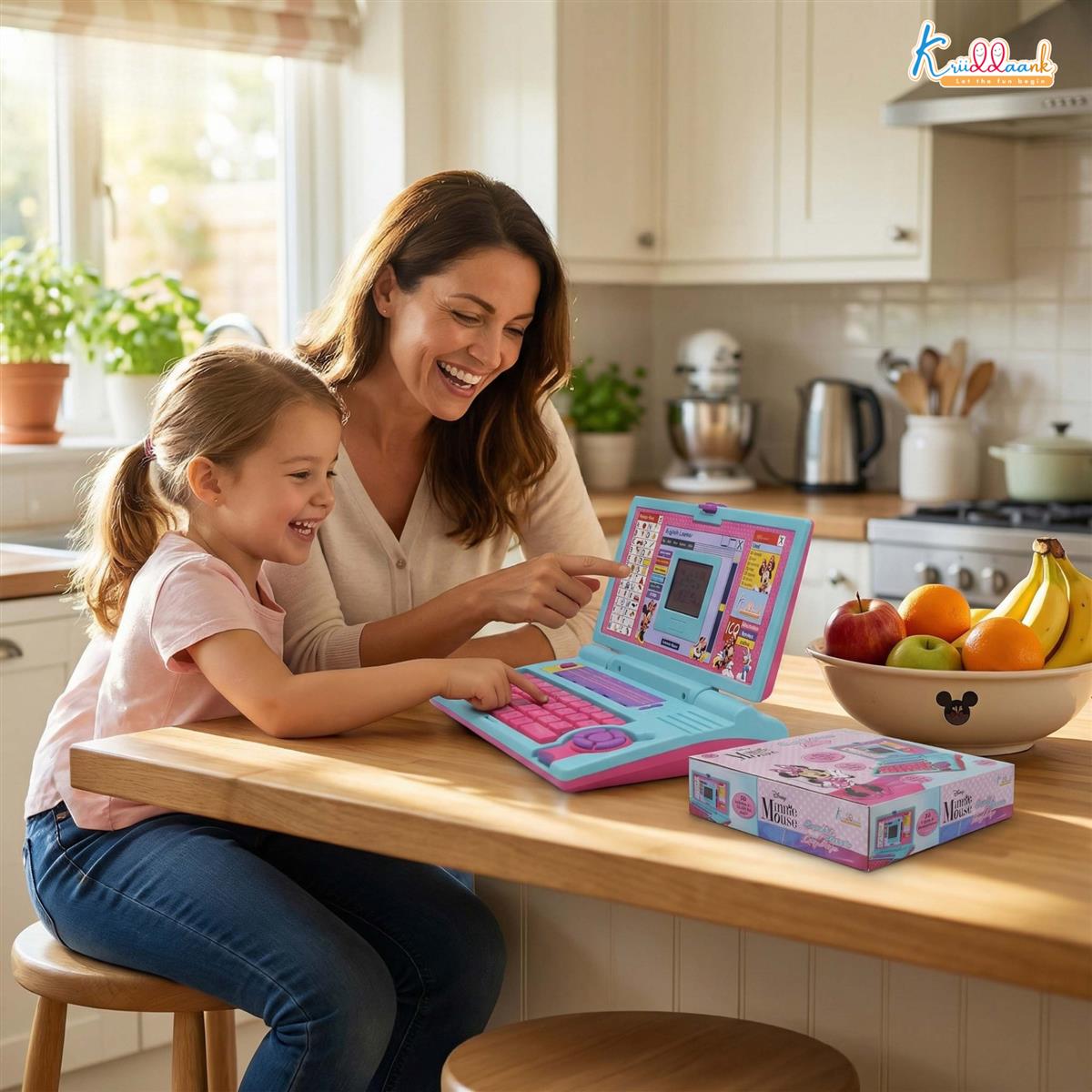 Kriiddaank Minnie Theme Educational Laptop for Kids