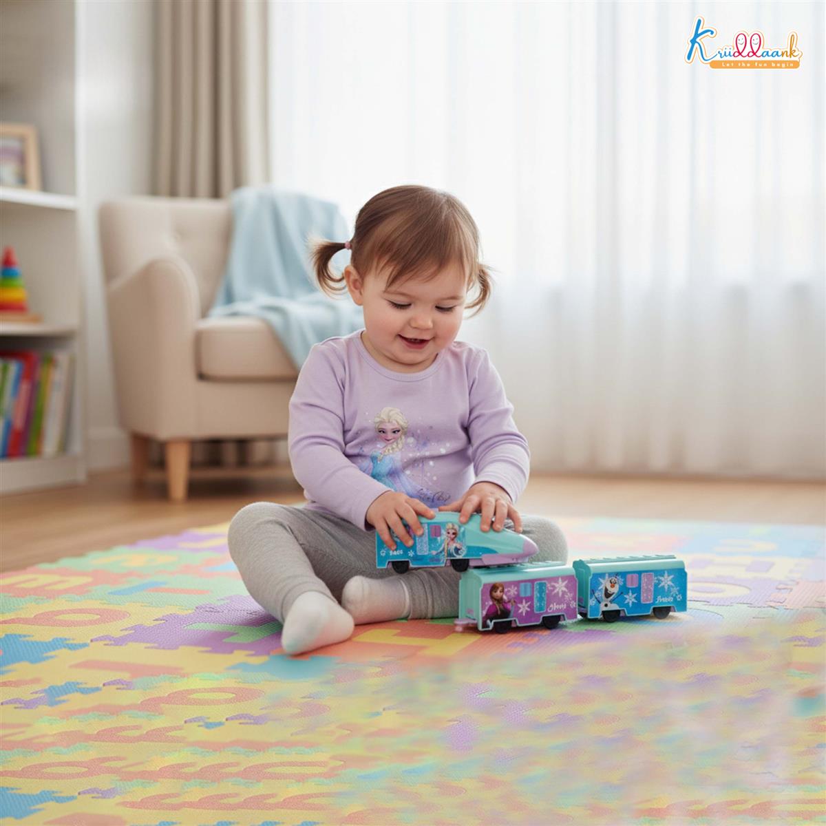 Kriiddaank Frozen Theme Remote Control Train Toy for Kids
