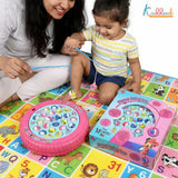 Kriiddaank Minnie Kriiddaank Mouse Musical Fishing Game - Rotating Battery Operated Pond with 21 Fish & 4 Fishing Poles