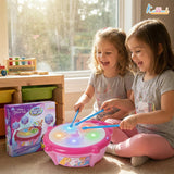 Kriiddaank Disney Princess Flash Drum Toy for Girls