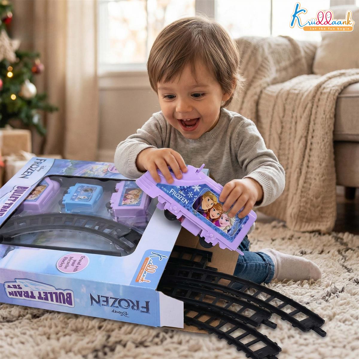 Kriiddaank Frozen Theme Train Set