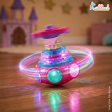 Kriiddaank Dizzy Glow Top Barbie - Musical Spinning Top Toy with 360 Degree Rotation