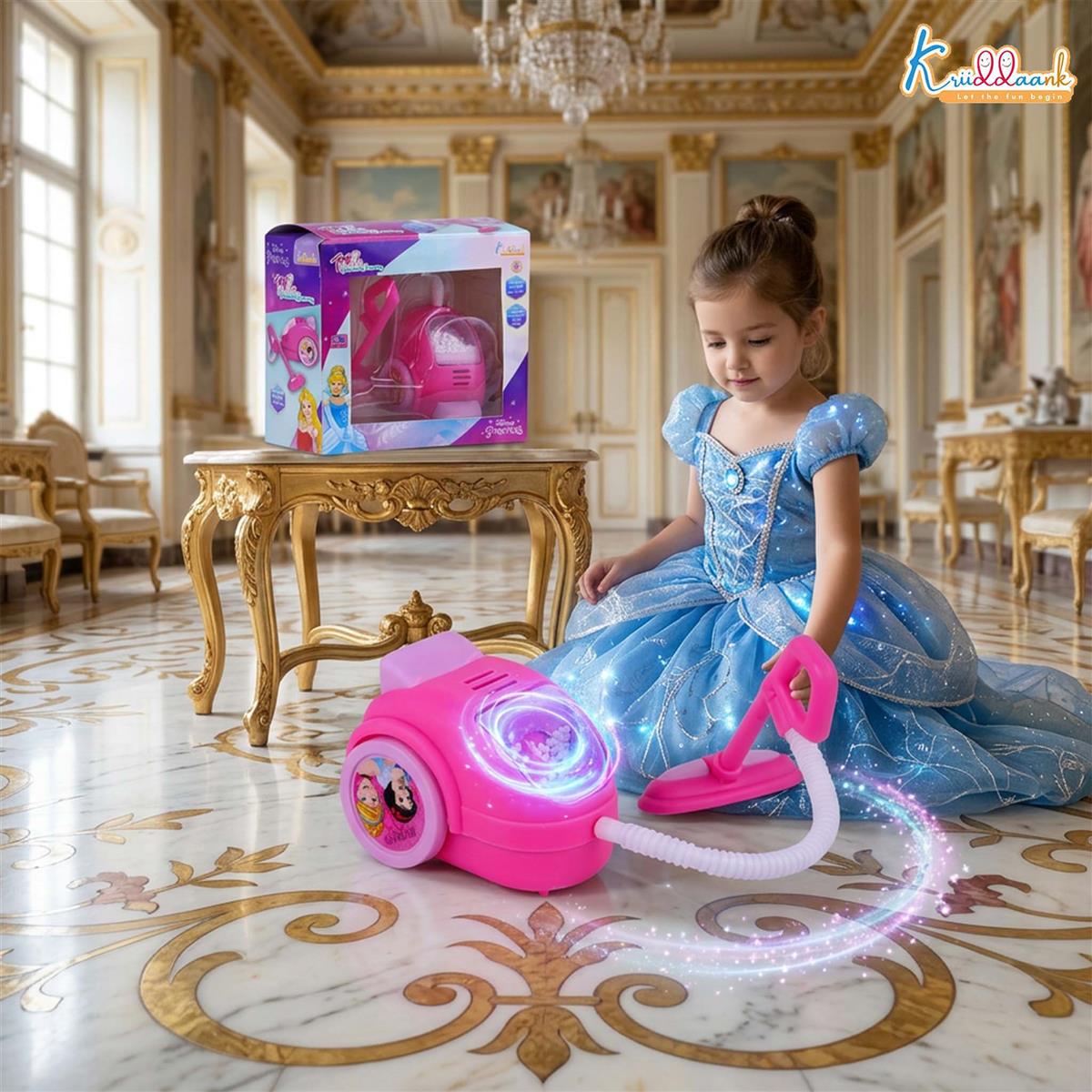 Kriiddaank Disney Princess Toy Vacuum Cleaner for Kids