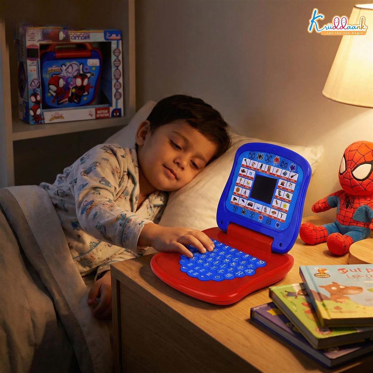 Kriiddaank Spiderman Educational Learning Laptop