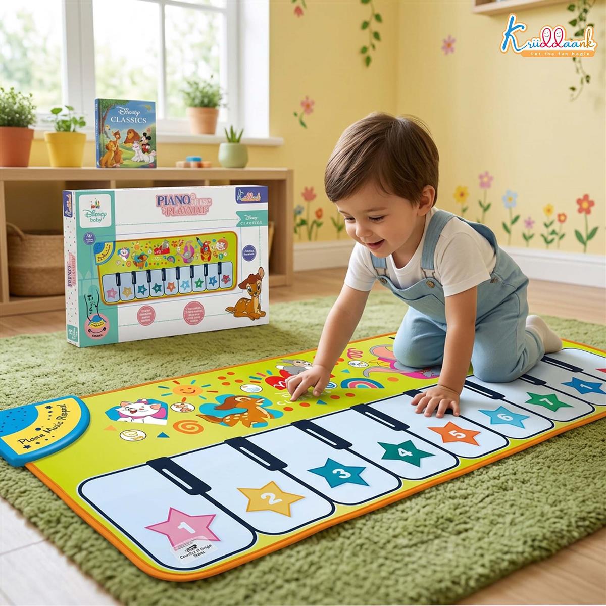 Kriiddaank Piano Music Play Mat for Kids - Classical Interactive Musical Floor Mat