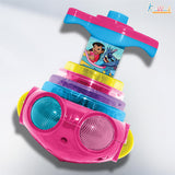 Kriiddaank Stitch Dizzy Glow Top - LED Light & Music Spinning Top Toy for Kids
