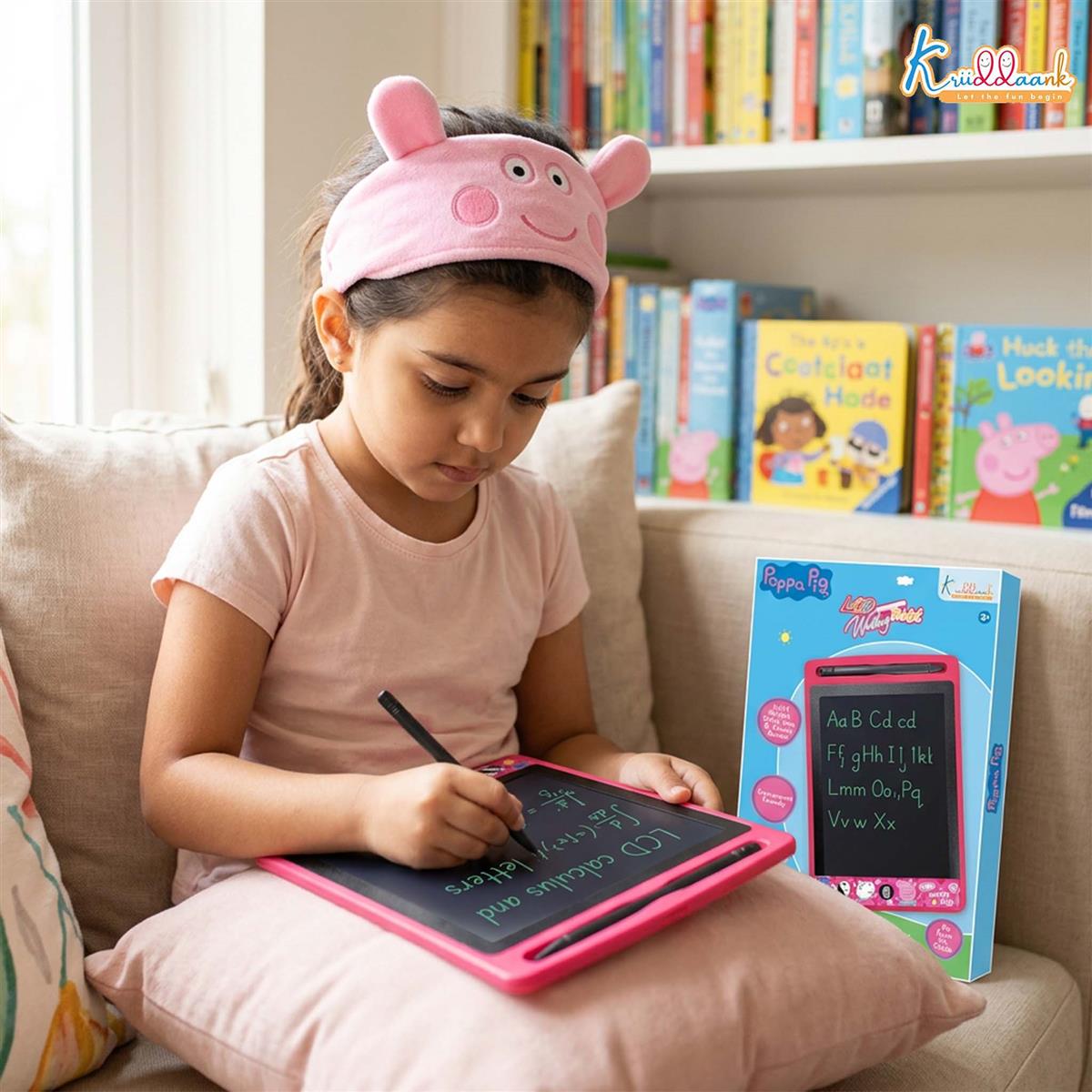 Kriiddaank Peppa Pig Theme 8.5 Inch LCD Writing Tablet for Kids