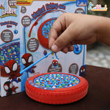 Kriiddaank Spiderman Theme Musical Rotating Fishing Game for Kids